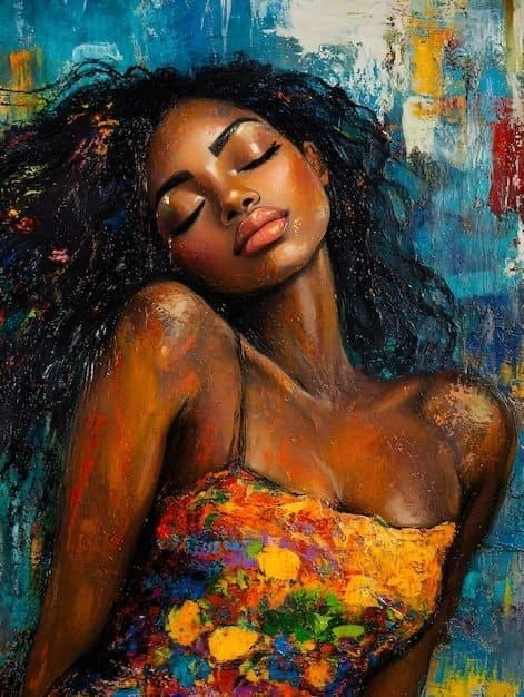 Golden Serenity – Original Hand-Painted Portrait